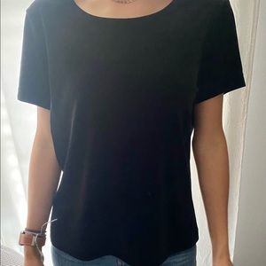 black velvet top